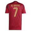 Officiële Voetbalshirt België De Bruyne 7 Thuis EK 2024 - Heren